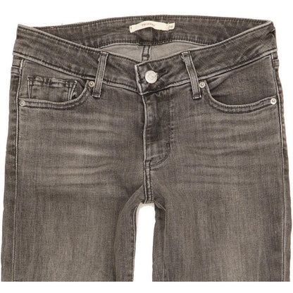 Levi's 711 Women Grey Skinny Slim Stretch Jeans W26 L30