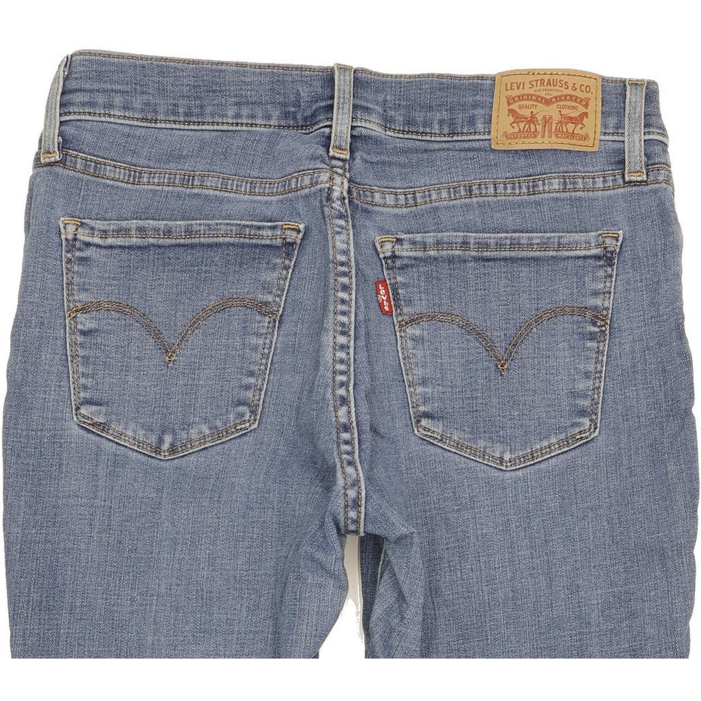 Levi's 710 Super Women Blue Skinny Slim Stretch Jeans W28 L30