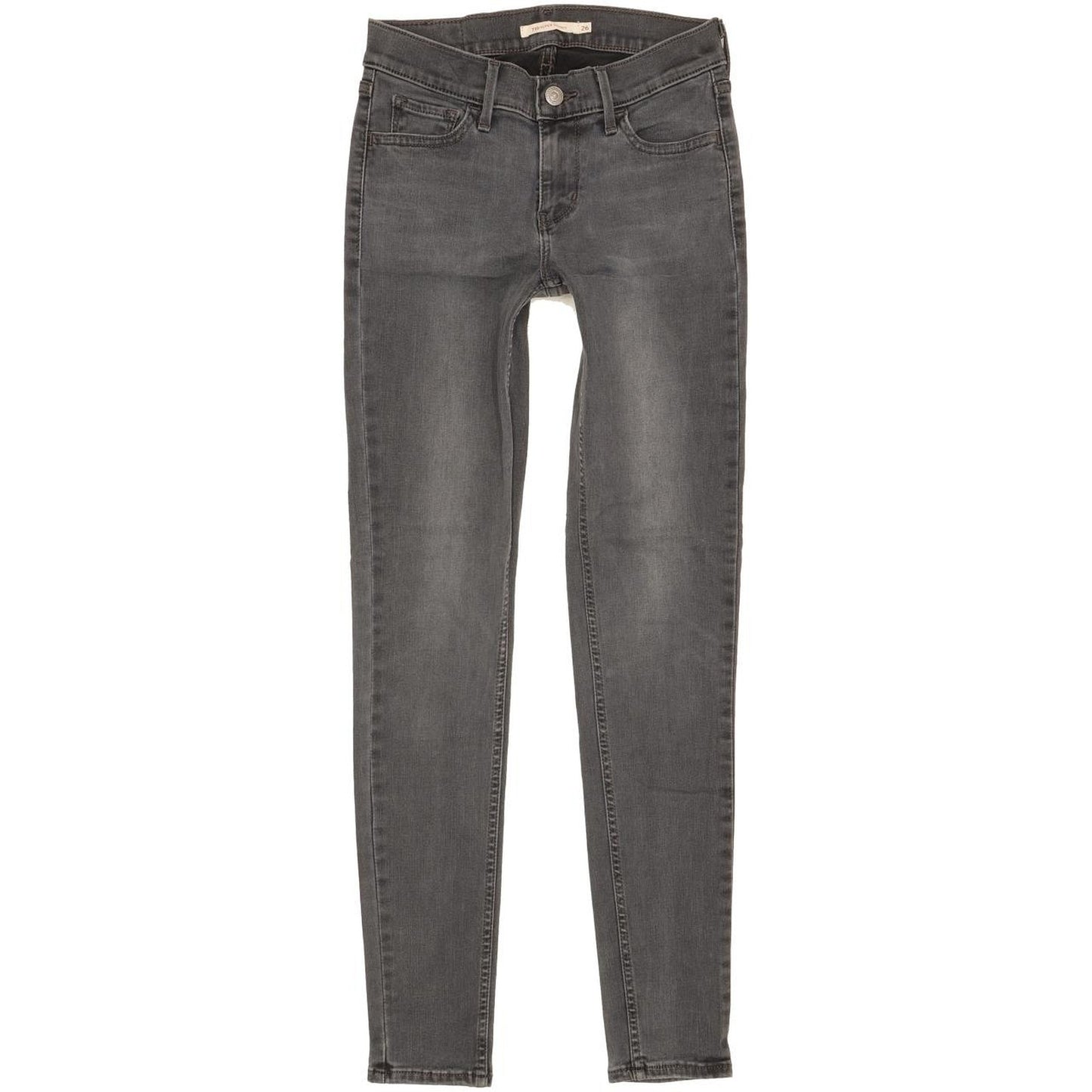 Levi's 710 Super Women Grey Skinny Slim Stretch Jeans W26 L29