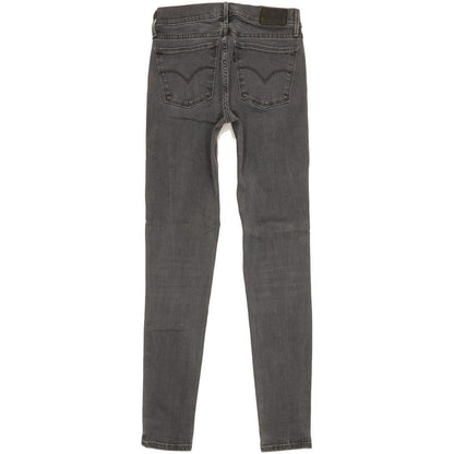 Levi's 710 Super Women Grey Skinny Slim Stretch Jeans W26 L29
