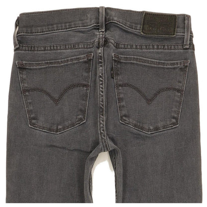 Levi's 710 Super Women Grey Skinny Slim Stretch Jeans W26 L29