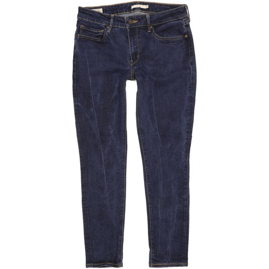 Levi's 711 Women Blue Skinny Slim Stretch Jeans W30 L28