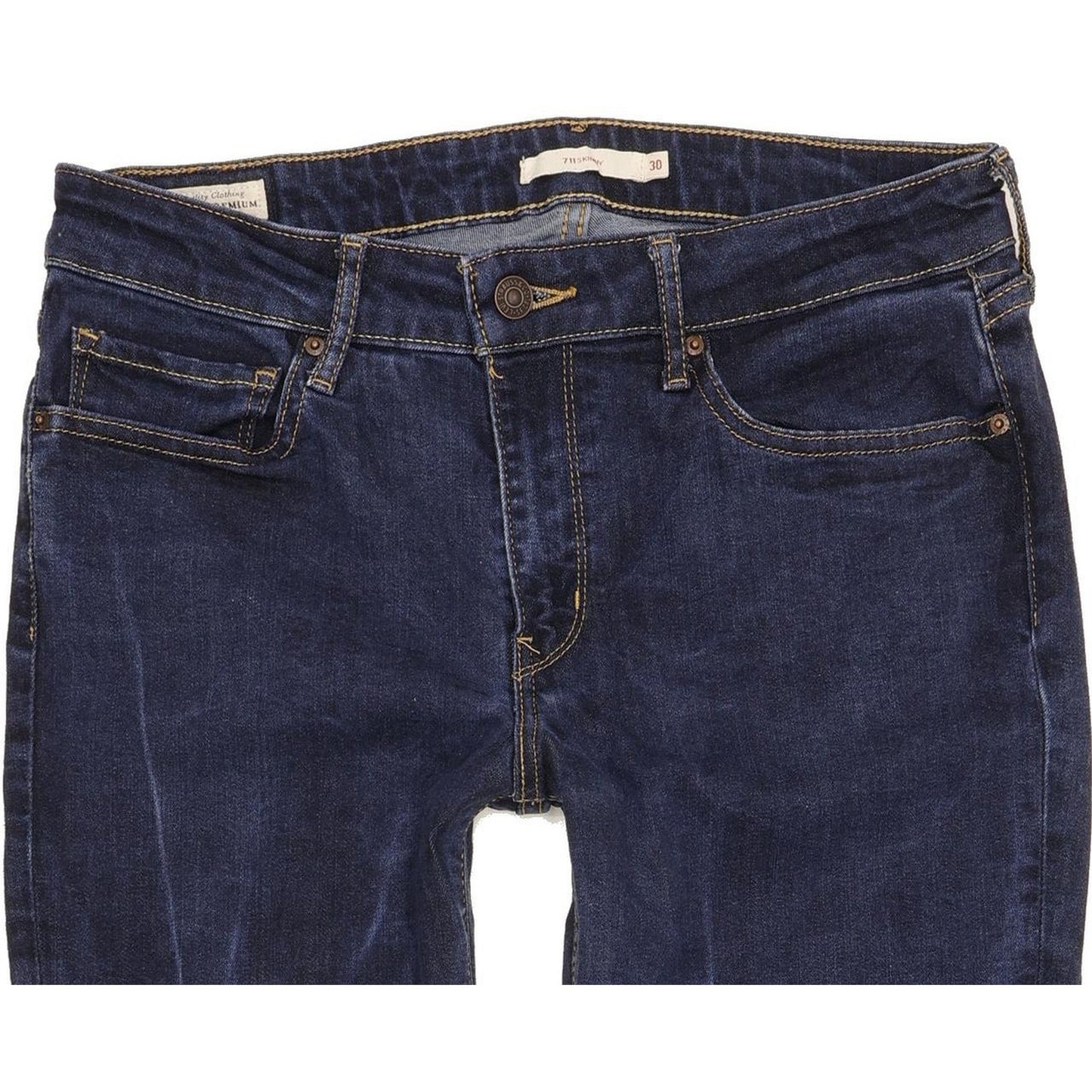 Levi's 711 Women Blue Skinny Slim Stretch Jeans W30 L28