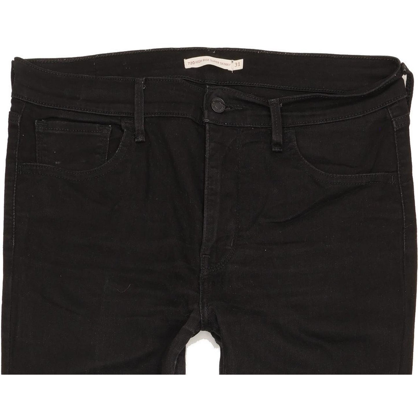 Levi's 720 Black Skinny Slim Stretch Jeans High Waisted W31 L30