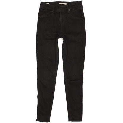 Levi's Mile Black Skinny Slim Stretch Jeans High Waisted W30 L30