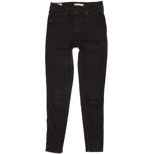 Levi's Mile Black Skinny Slim Stretch Jeans High Waisted W30 L30