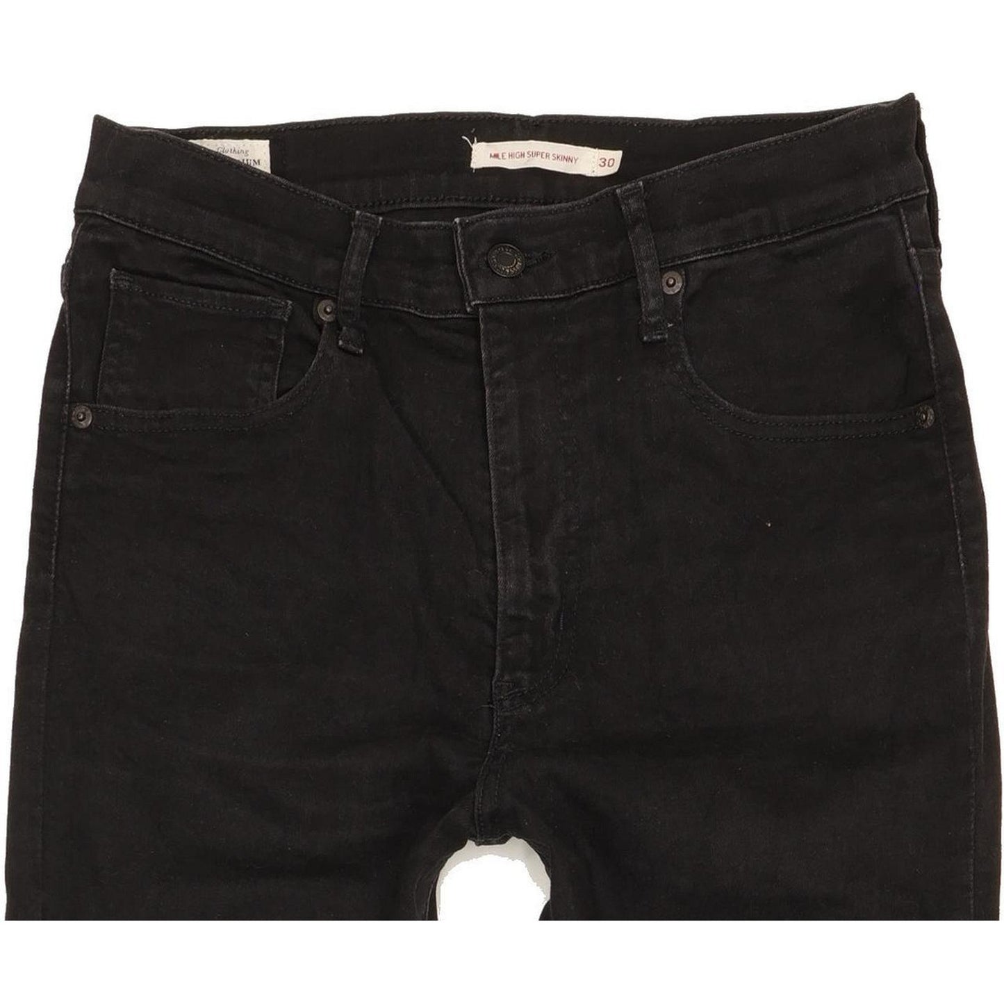 Levi's Mile Black Skinny Slim Stretch Jeans High Waisted W30 L30