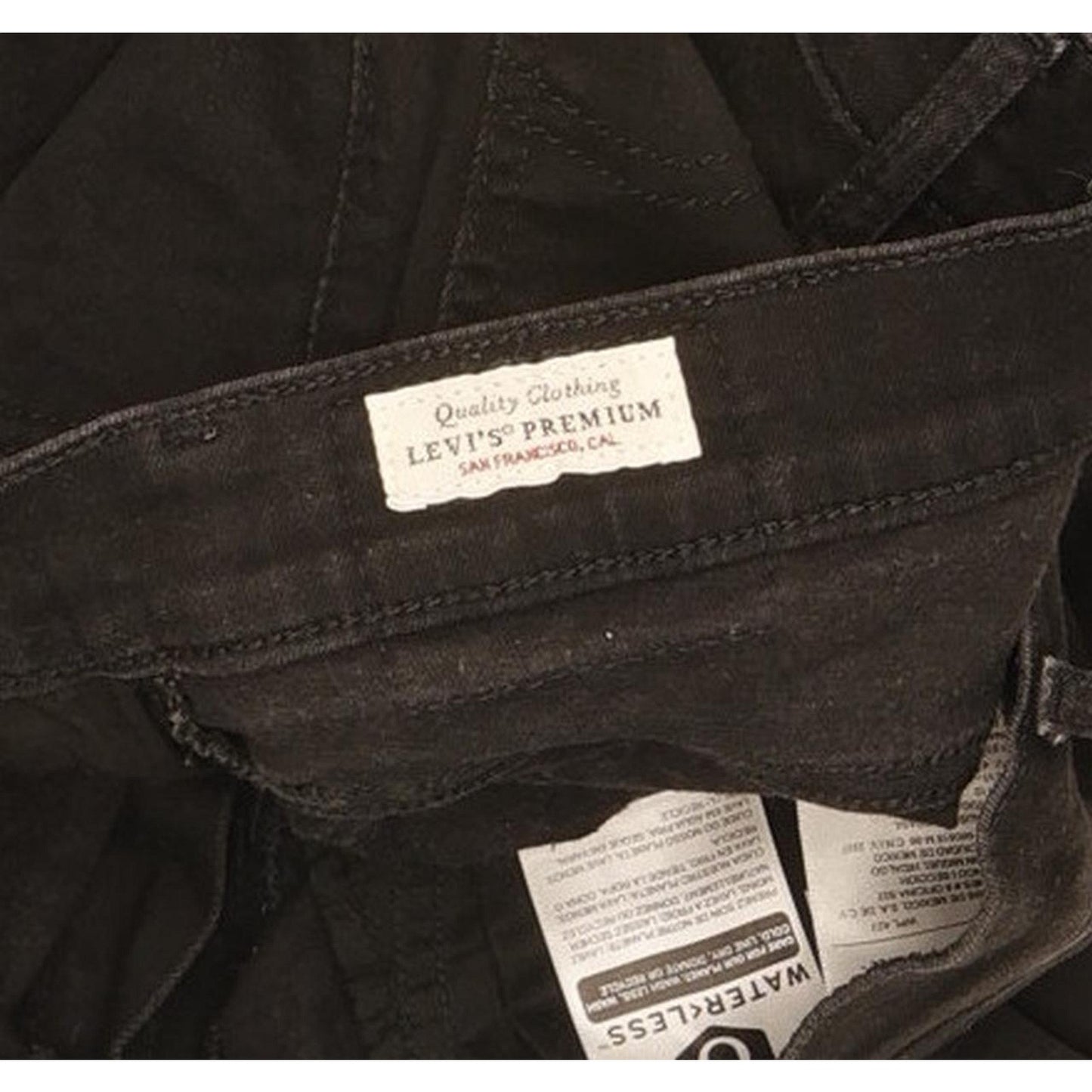 Levi's Mile Black Skinny Slim Stretch Jeans High Waisted W30 L30