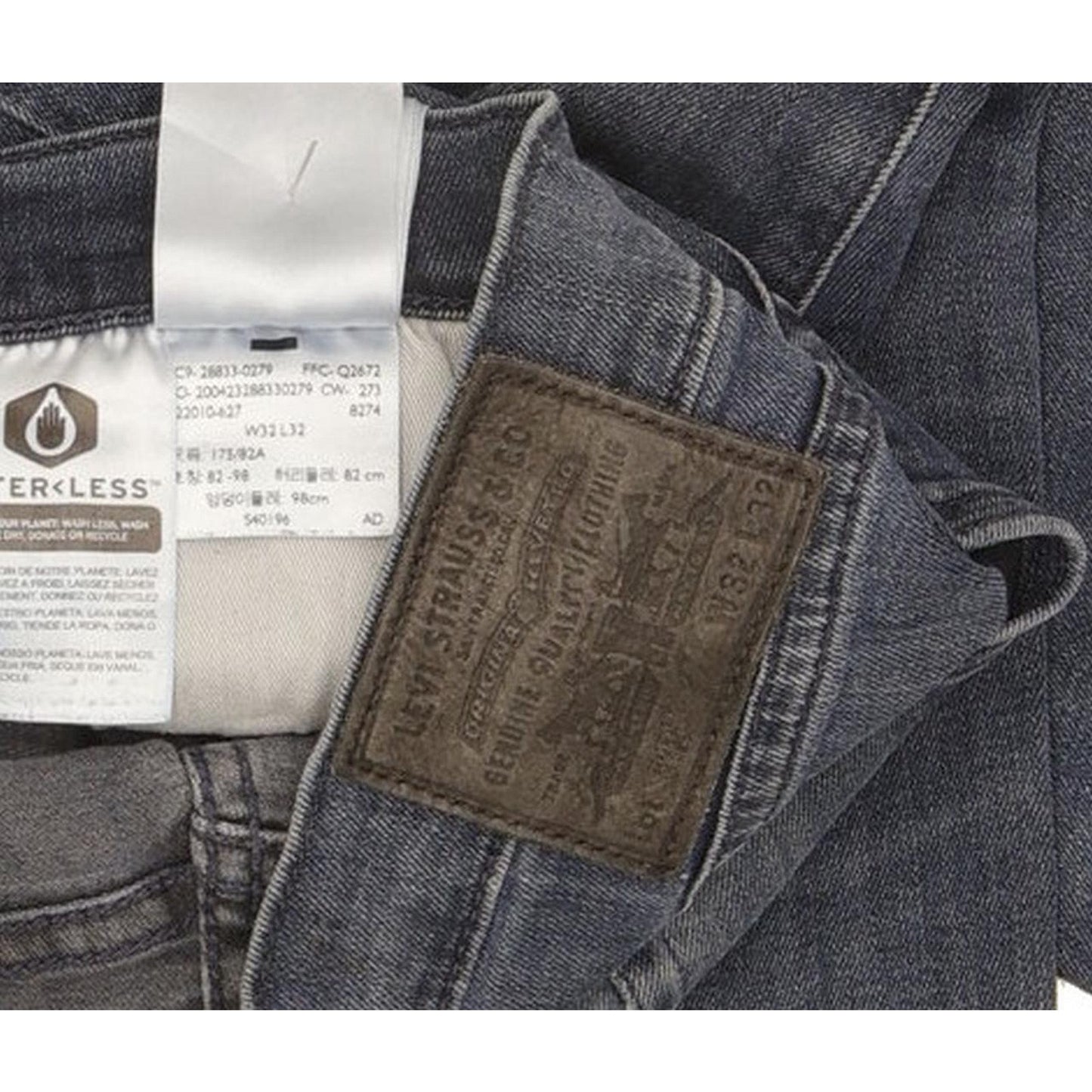 Levi's 512 Men Blue Tapered Slim Stretch Jeans W32 L32