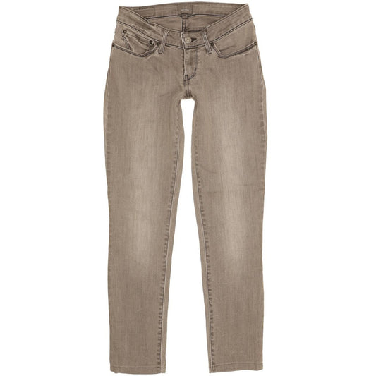 Levi's Bold Curve Women Grey Skinny Slim Stretch Jeans W28 L28