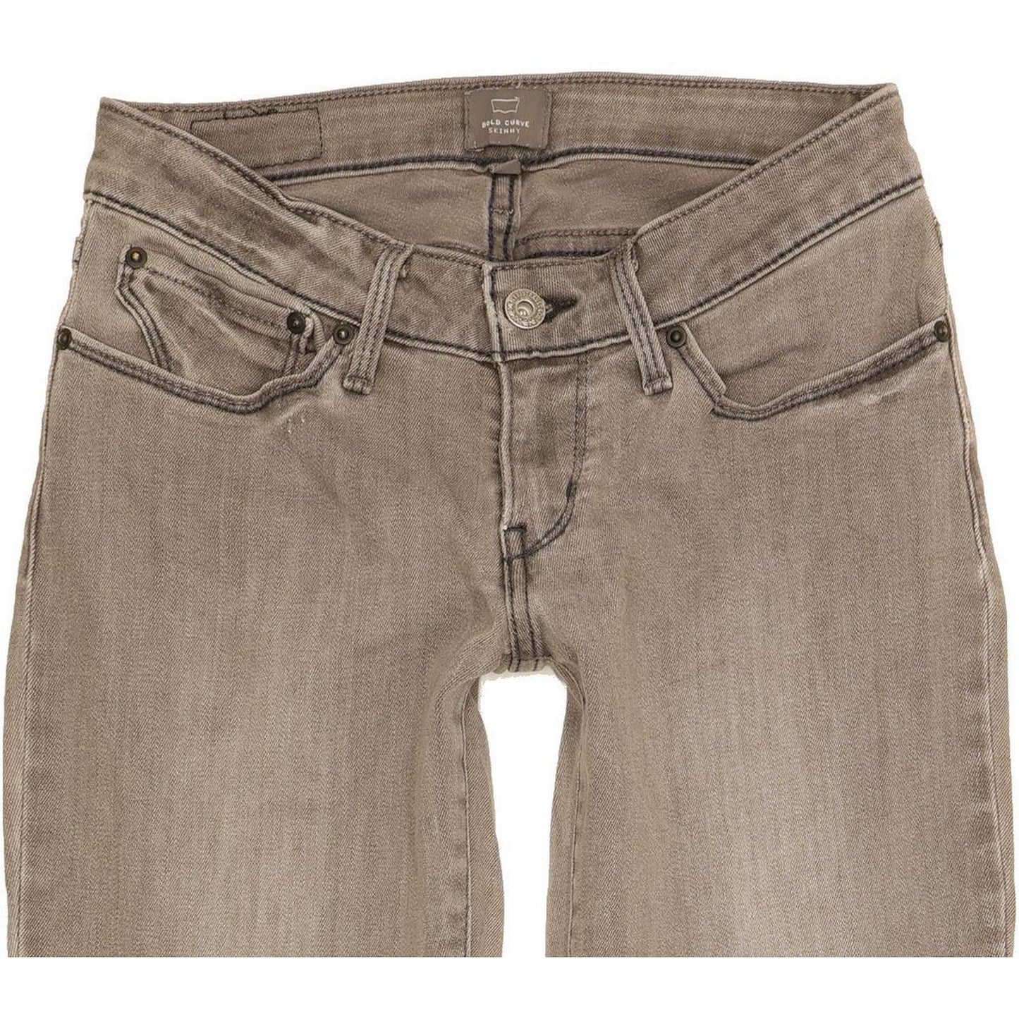 Levi's Bold Curve Women Grey Skinny Slim Stretch Jeans W28 L28