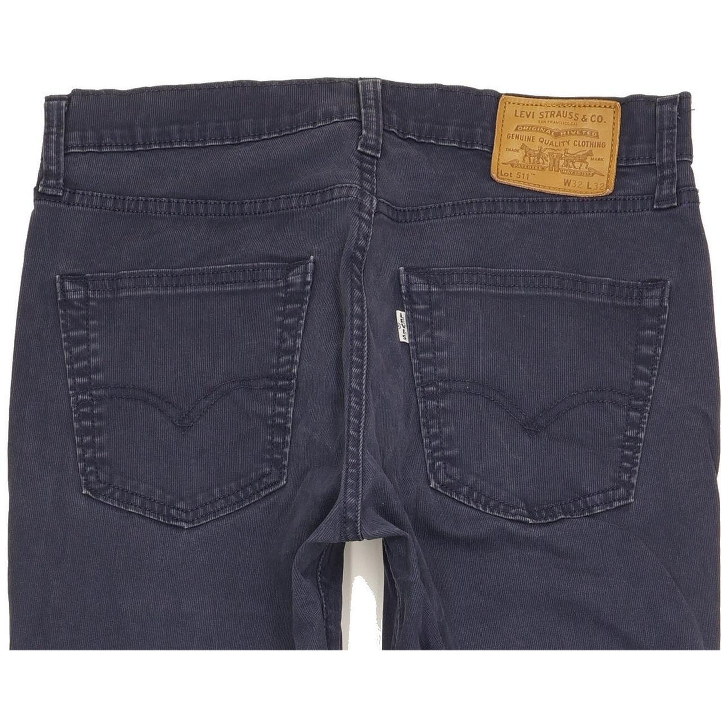 Levi's 511 Men Navy Straight Slim Stretch Jeans W32 L31