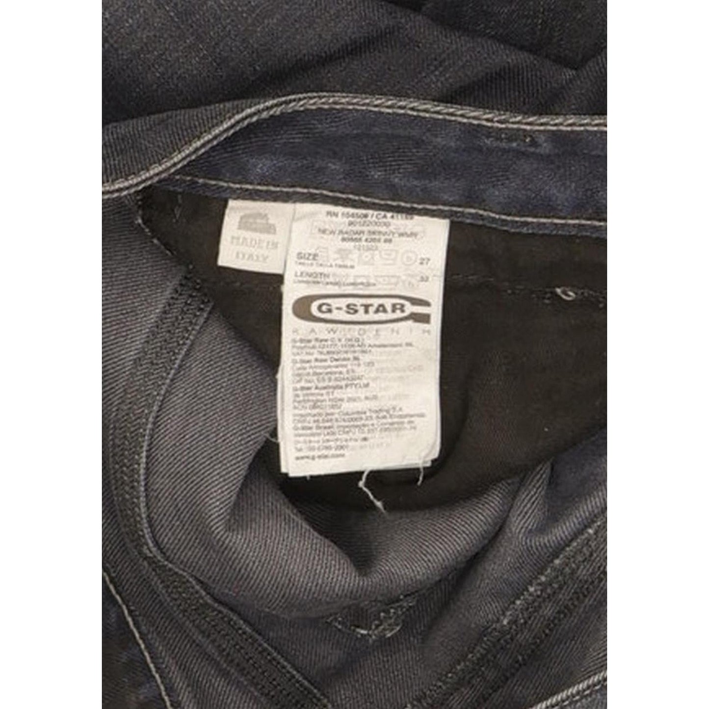 G-Star New Radar Women Blue Skinny Slim Stretch Jeans W27 L31