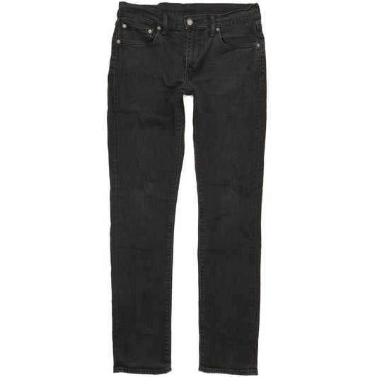 Levi's 511 Men Black Straight Slim Stretch Jeans W32 L33