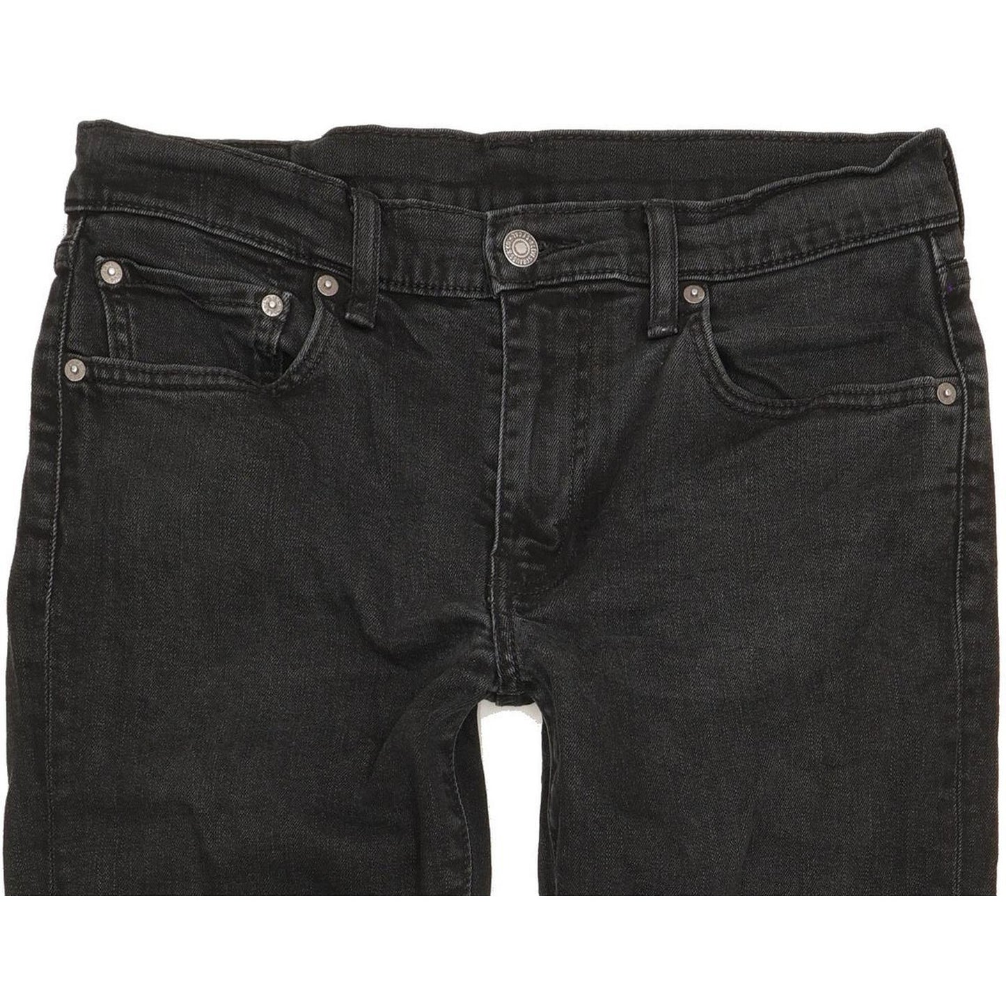 Levi's 511 Men Black Straight Slim Stretch Jeans W32 L33