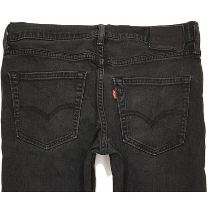 Levi's 511 Men Black Straight Slim Stretch Jeans W32 L33