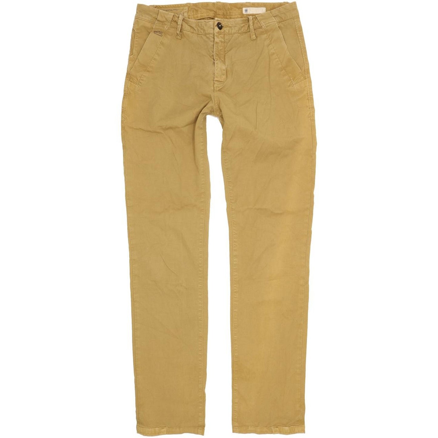 G-Star Bronson Women Beige Tapered Slim Chino Stretch Jeans W29 L34