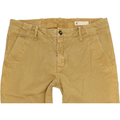 G-Star Bronson Women Beige Tapered Slim Chino Stretch Jeans W29 L34
