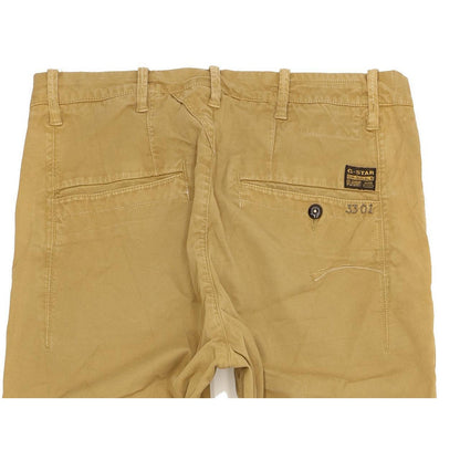 G-Star Bronson Women Beige Tapered Slim Chino Stretch Jeans W29 L34