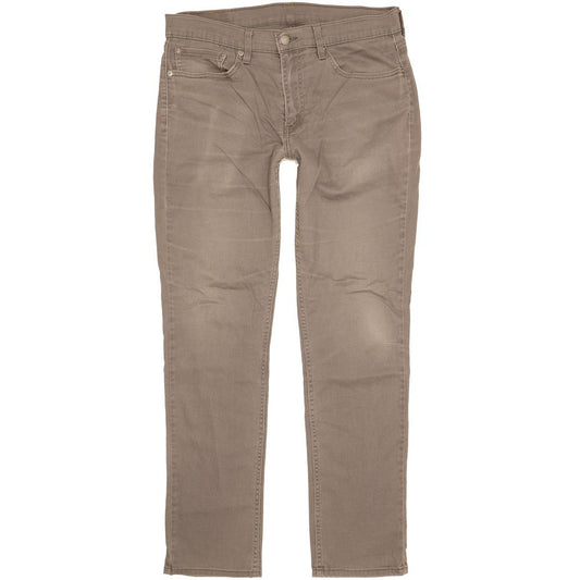 Levi's 511 Men Grey Straight Slim Stretch Jeans W34 L33
