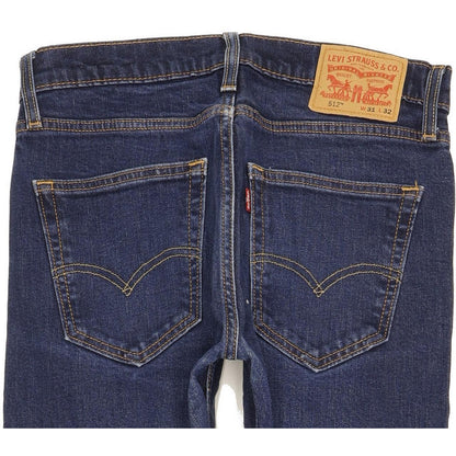 Levi's 512 Men Blue Tapered Slim Stretch Jeans W31 L30