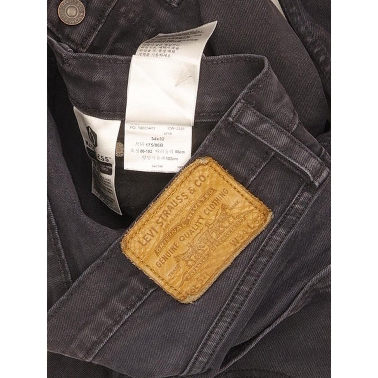 Levi's 511 Men Navy Straight Slim Jeans W34 L31
