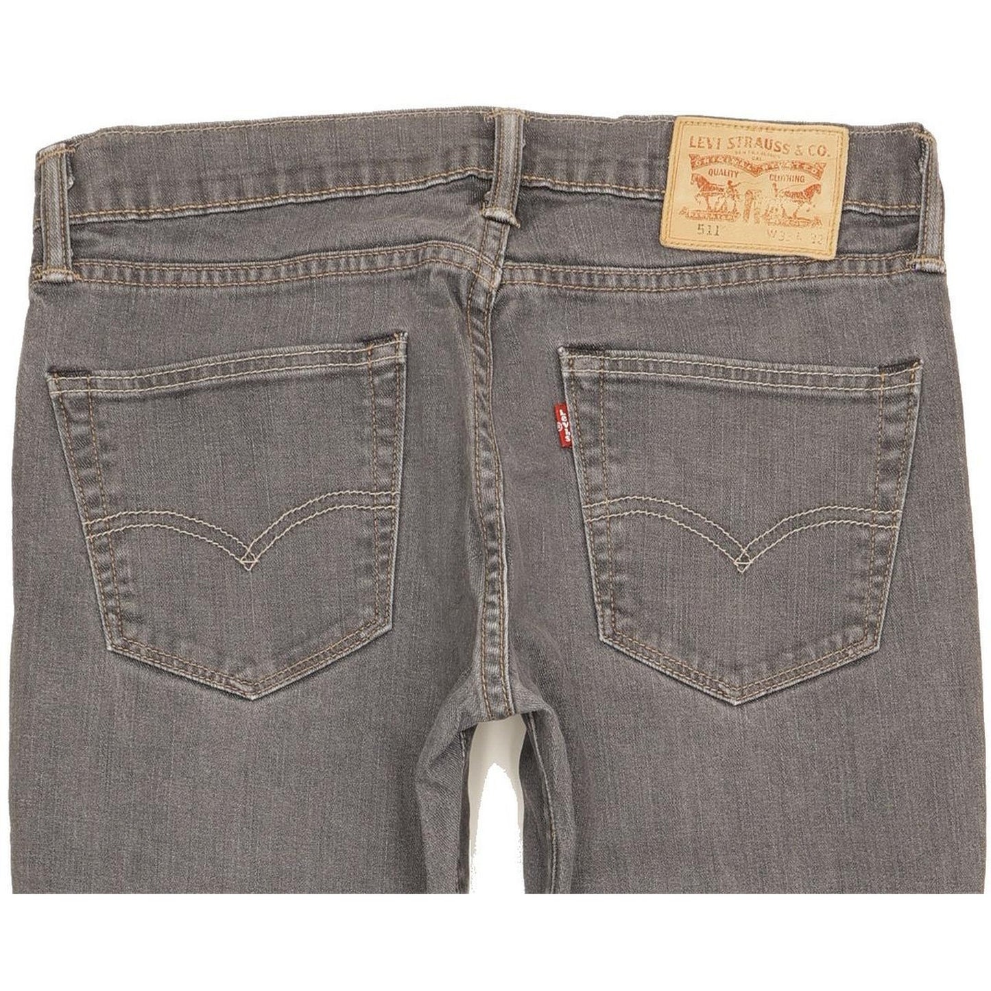 Levi's 511 Men Grey Skinny Slim Stretch Jeans W33 L31