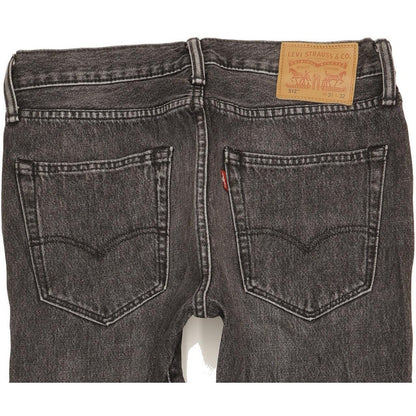 Levi's 512 Men Black Tapered Slim Stretch Jeans W31 L31