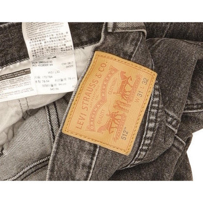 Levi's 512 Men Black Tapered Slim Stretch Jeans W31 L31
