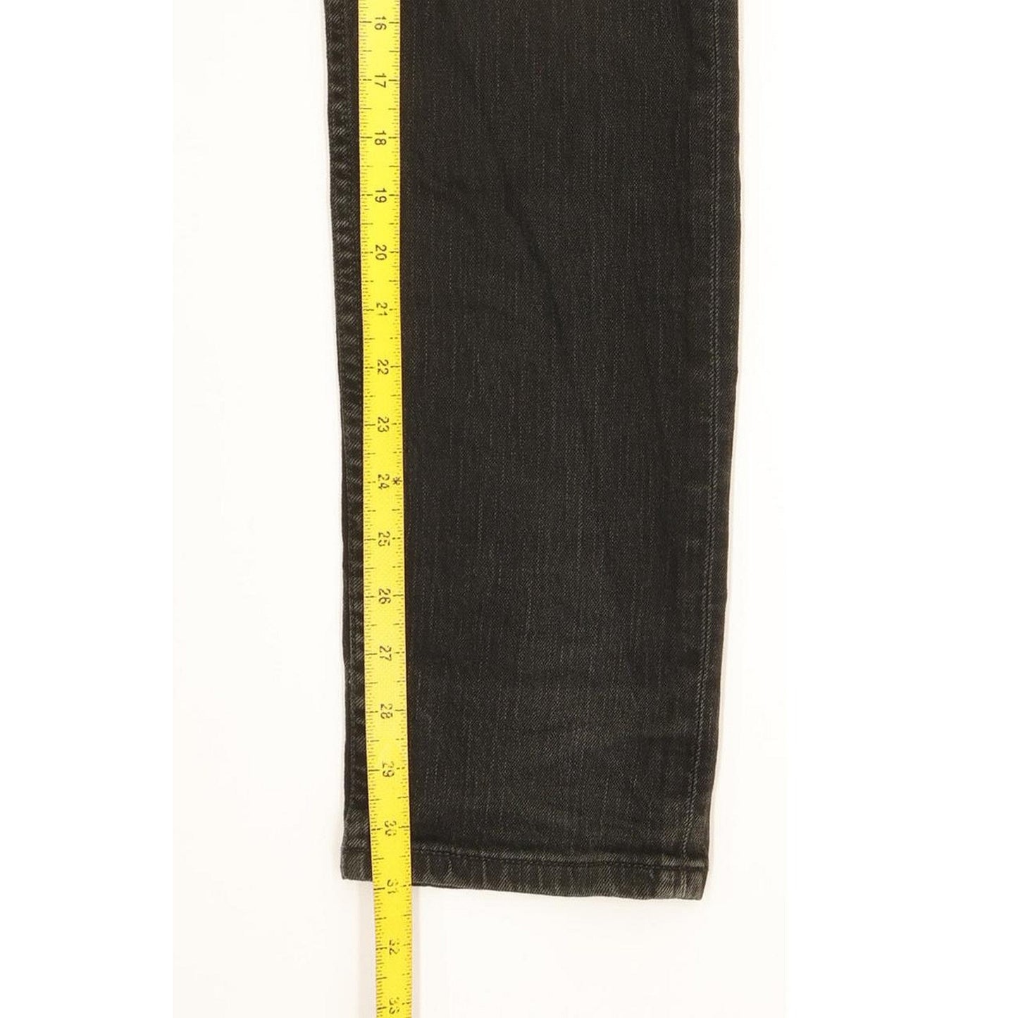 Levi's Men Black Straight Slim Stretch Jeans W34 L31
