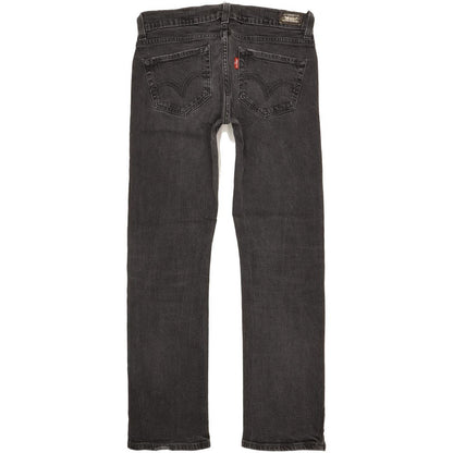 Levi's 504 Tilted Women Black Straight Slim Stretch Jeans W32 L8