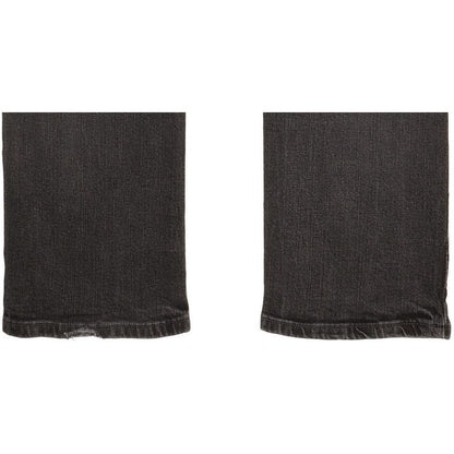 Levi's 504 Tilted Women Black Straight Slim Stretch Jeans W32 L8