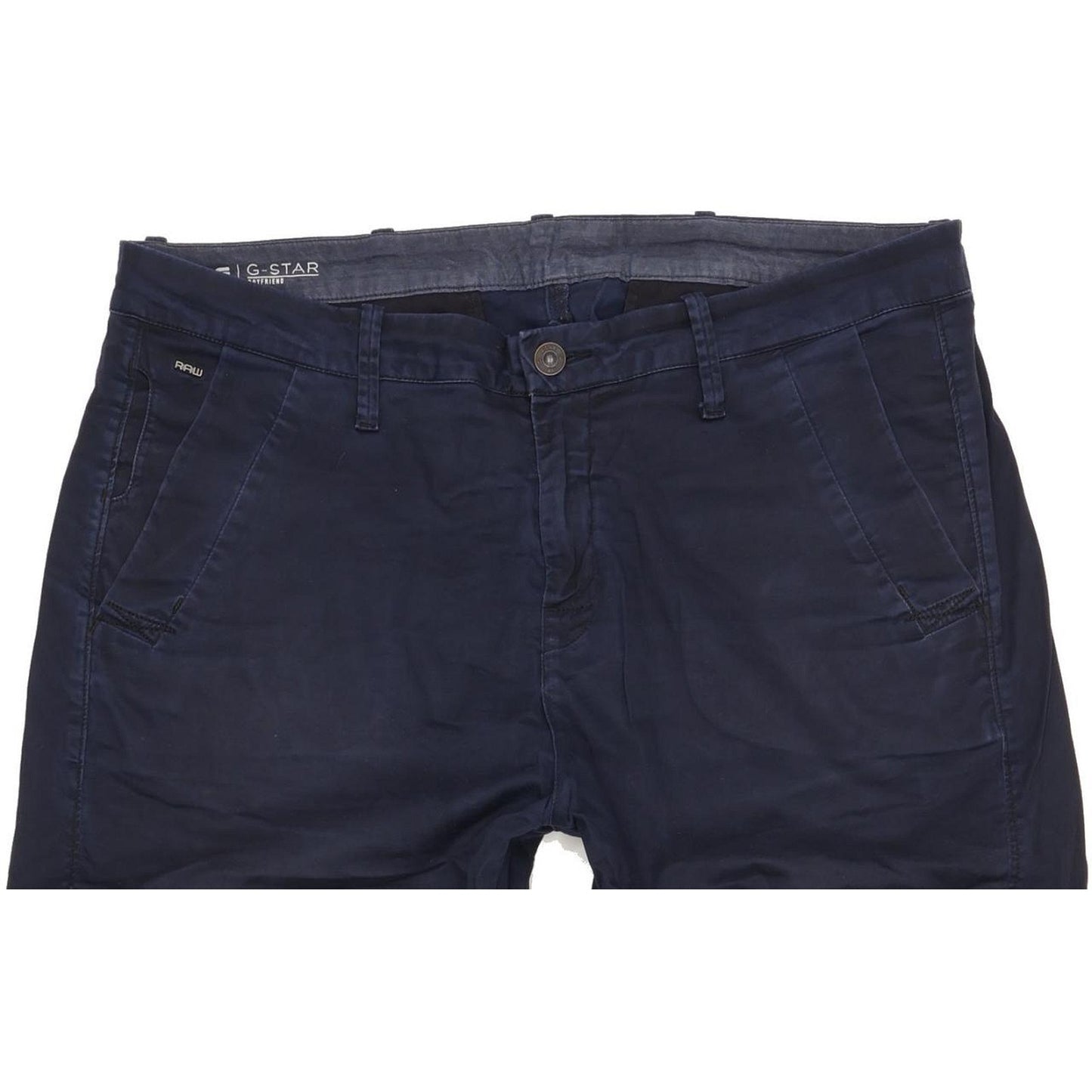 G-Star Bronson Treiner Navy Tapered Loose Boyfriend Stretch Jeans High Waisted W30 L33
