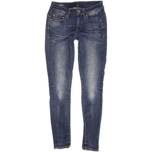 G-Star Midge Mid Women Blue Skinny Slim Stretch Jeans W28 L30