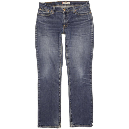 Levi's 528 Women Blue Straight Slim Stretch Jeans W32 L31