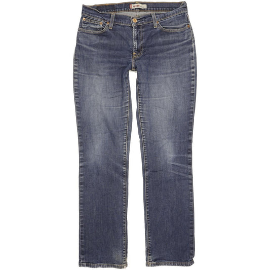Levi's 528 Women Blue Straight Slim Stretch Jeans W32 L31