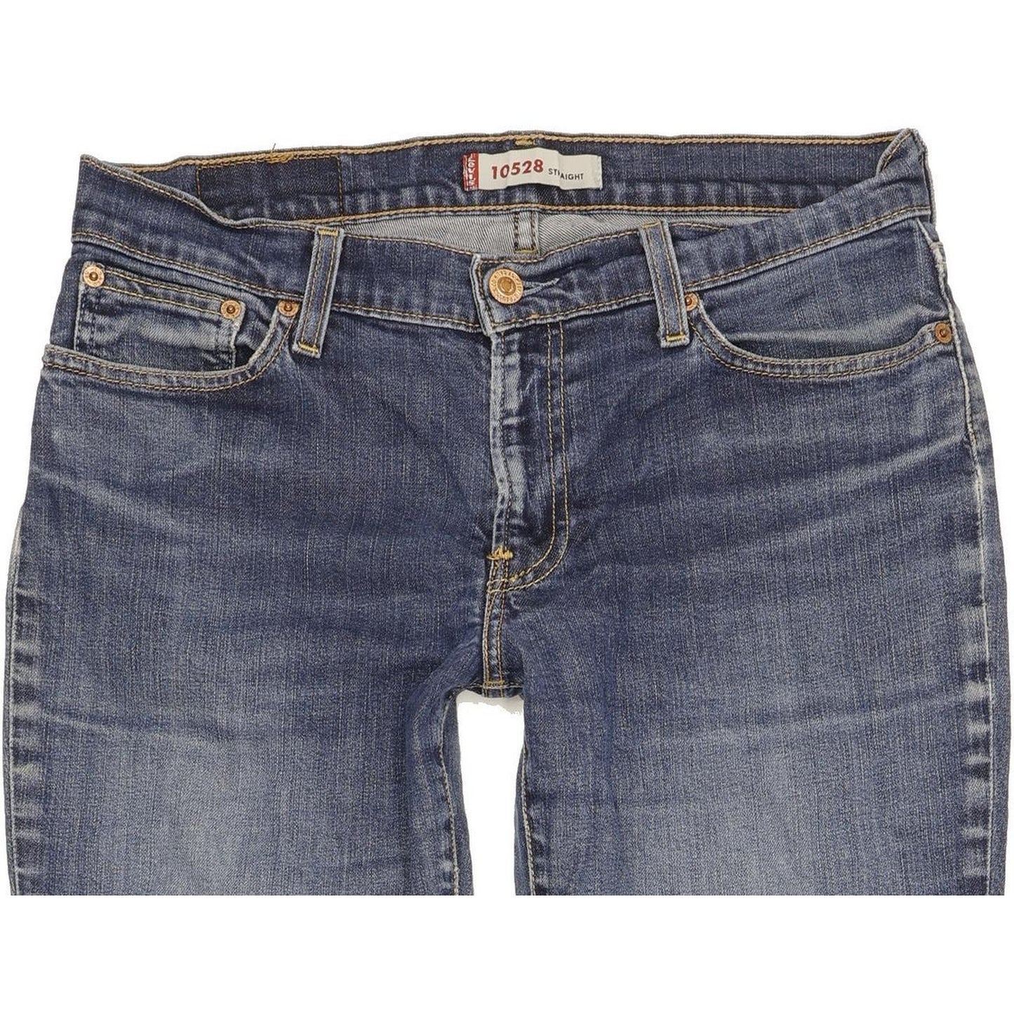 Levi's 528 Women Blue Straight Slim Stretch Jeans W32 L31
