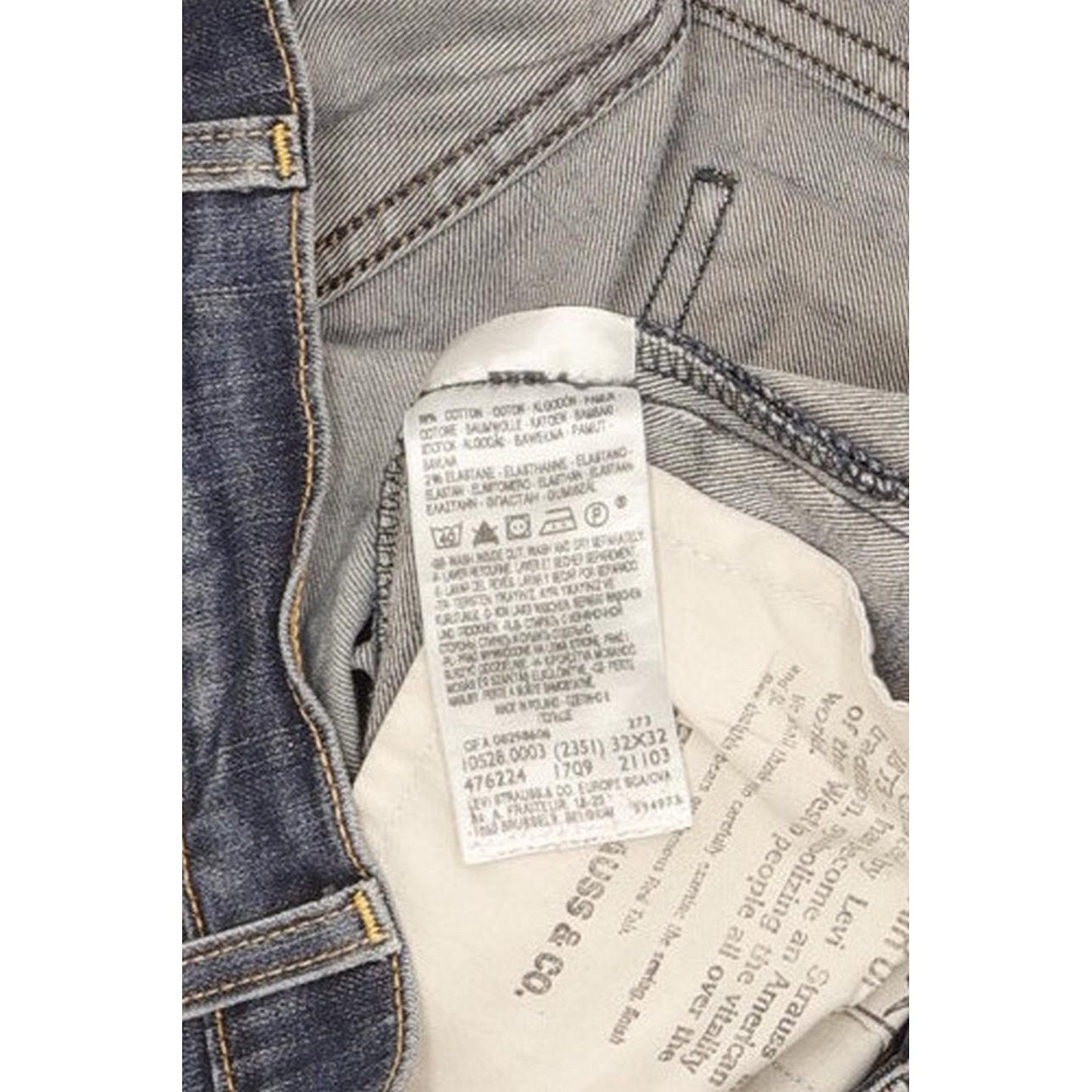 Levi's 528 Women Blue Straight Slim Stretch Jeans W32 L31
