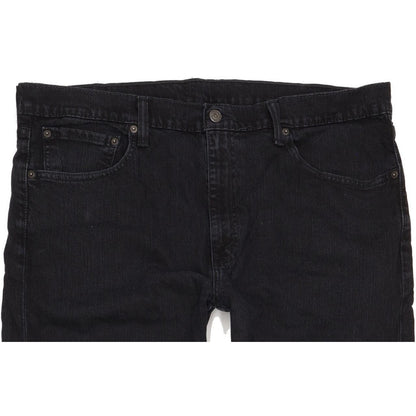 Levi's 508 Men Black Straight Slim Stretch Jeans W37 L32
