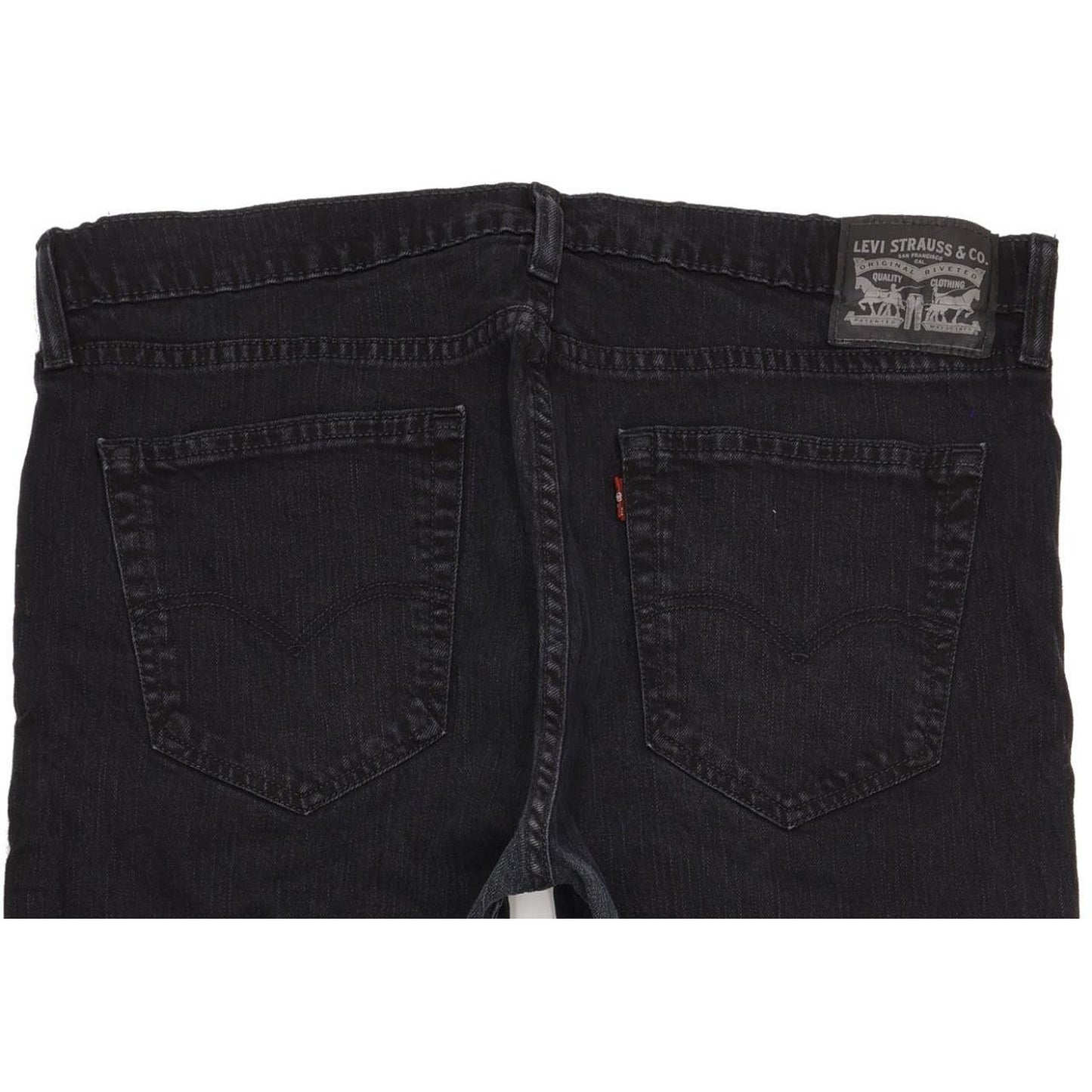 Levi's 508 Men Black Straight Slim Stretch Jeans W37 L32
