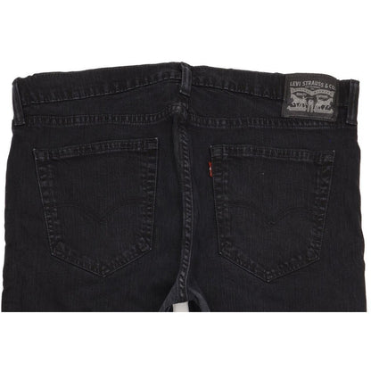 Levi's 508 Men Black Straight Slim Stretch Jeans W37 L32