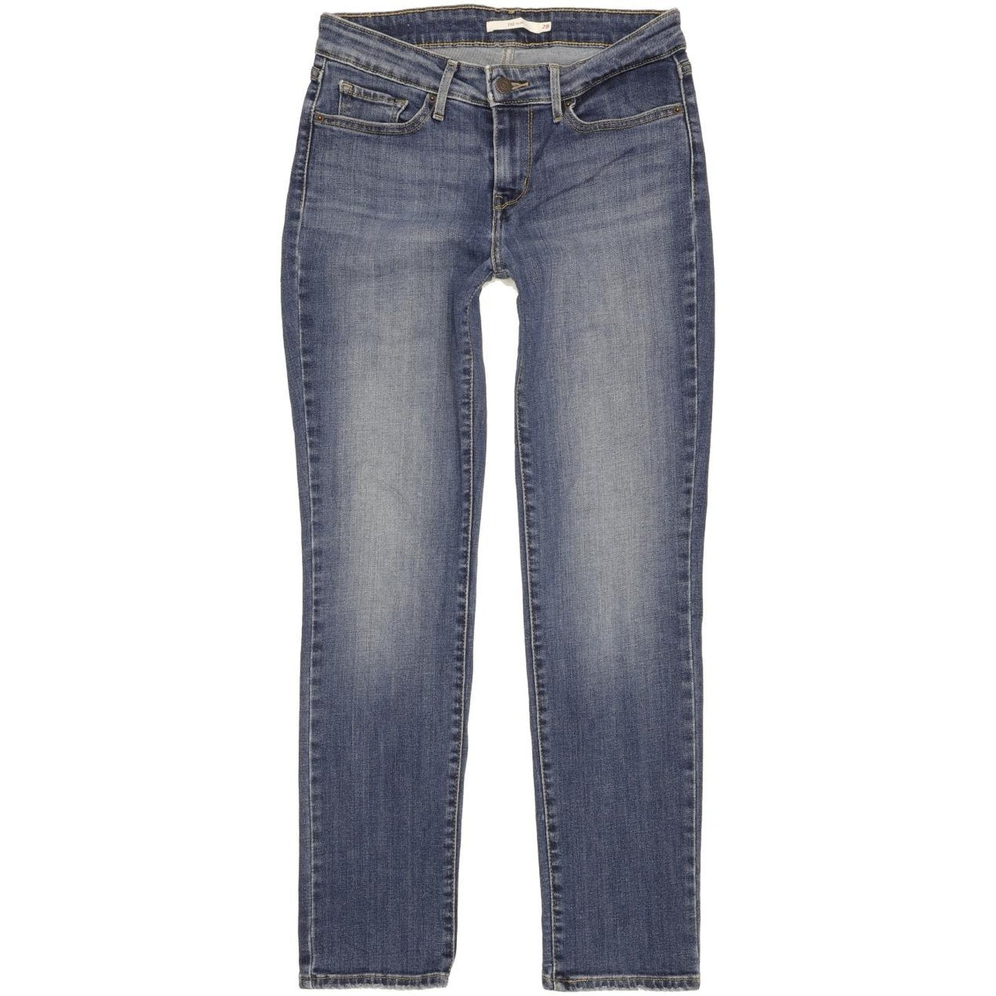 Levi's 712 Women Blue Skinny Slim Stretch Jeans W28 L29