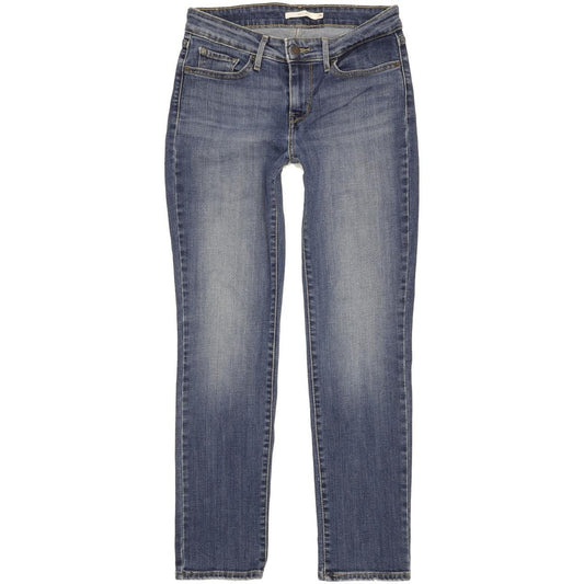 Levi's 712 Women Blue Skinny Slim Stretch Jeans W28 L29