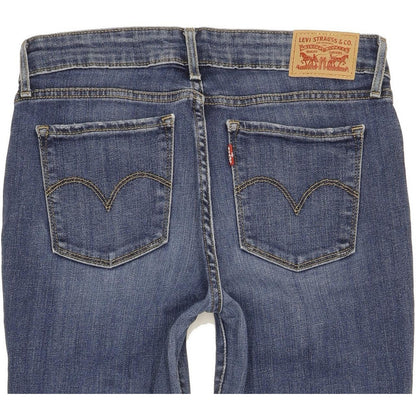 Levi's 712 Women Blue Skinny Slim Stretch Jeans W28 L29