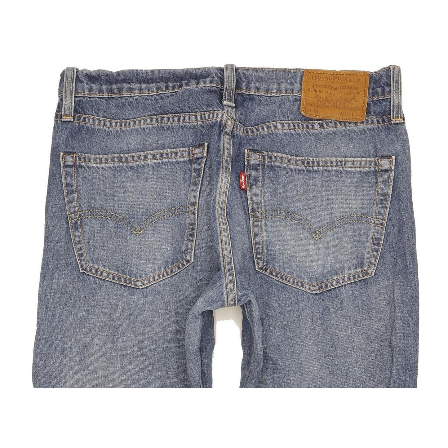 Levi's 511 Men Blue Straight Slim Stretch Jeans W30 L30
