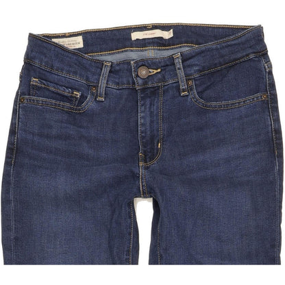 Levi's 711 Women Blue Skinny Slim Stretch Jeans W27 L30