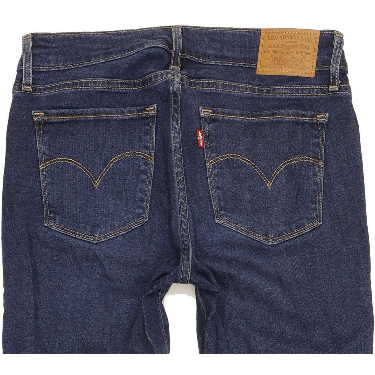 Levi's 711 Women Blue Skinny Slim Stretch Jeans W27 L30