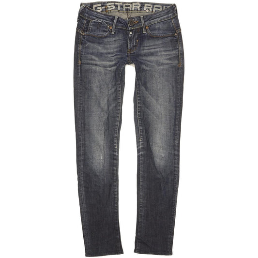 G-Star Corvet Women Blue Skinny Slim Stretch Jeans W25 L29