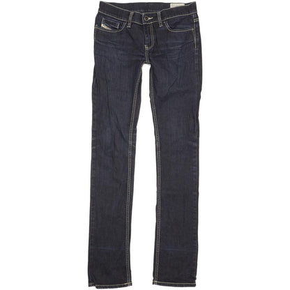 Diesel Liv Women Blue Straight Slim Stretch Jeans W27 L34