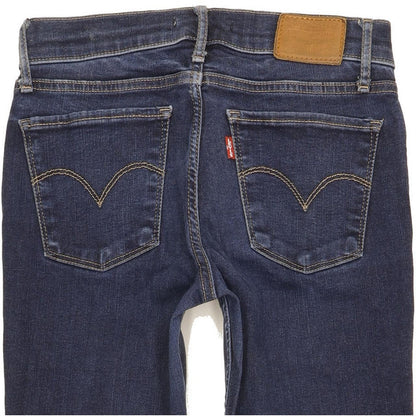 Levi's 710 Super Women Blue Skinny Slim Stretch Jeans W27 L27